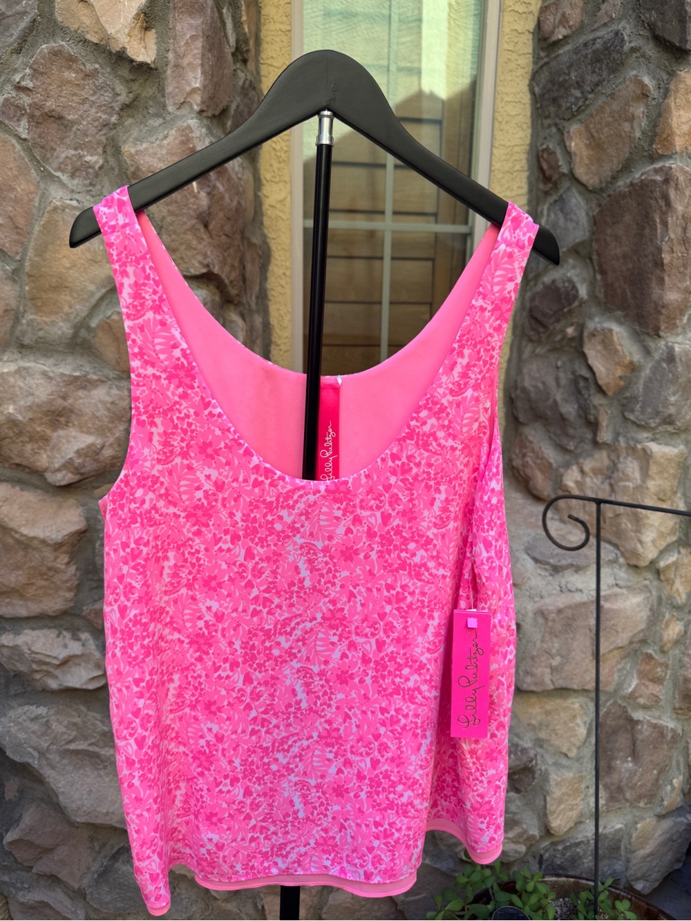 Lilly Pulitzer Floorin Sleeveless Scoop Neck Tank Top